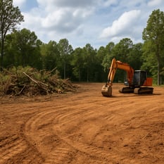 land clearing to build a house-1