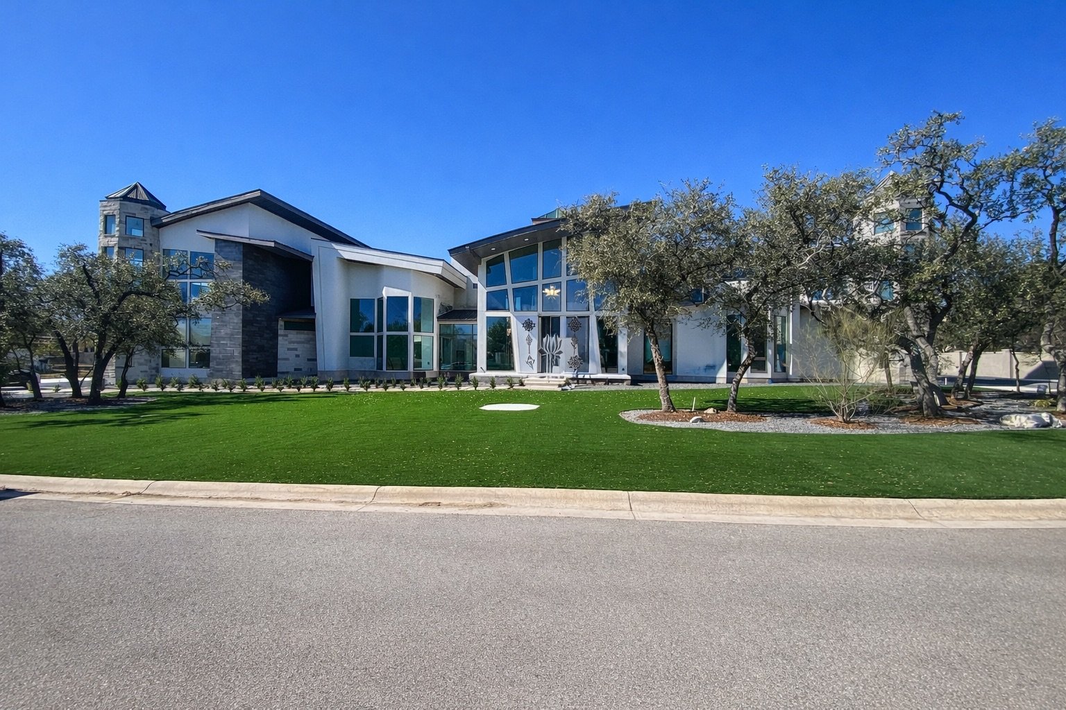 modern castle custom home