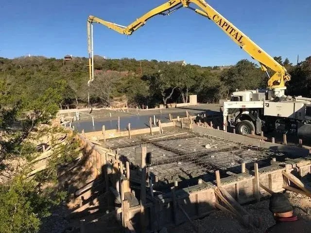 foundation on custom home build