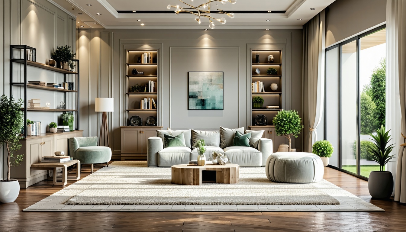 A beautifully decorated living room with walls pai
